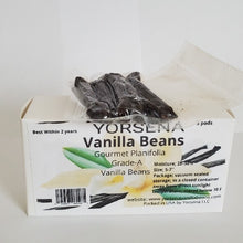 Load image into Gallery viewer, Madagascar Vanilla Beans Grade A , planifolia 5 pods