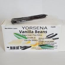 Load image into Gallery viewer, Vanilla beans planifolia Grade-A 2 pods