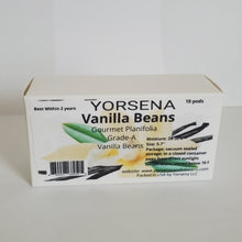 Load image into Gallery viewer, Vanilla beans planifolia Grade-A 10 pods