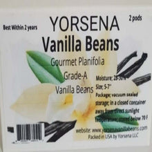 Load image into Gallery viewer, Madagascar Vanilla Beans Grade A , planifolia 2 pods
