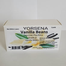 Load image into Gallery viewer, Madagascar Vanilla Beans Grade A , planifolia 2 pods
